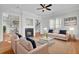 Cozy living room featuring a fireplace, comfortable seating, and open layout at 2516 Willbrook Ln, Mount Pleasant, SC 29466