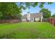 Lush backyard featuring a well-maintained lawn and a wooden fence at 2845 August Rd, Johns Island, SC 29455