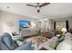 Bright living space connecting living room, dining area, and kitchen with open floor plan at 2845 August Rd, Johns Island, SC 29455