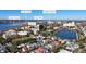 Highlighted aerial shot showcases neighborhood amenities; marina, market, playground, and lake at 301 Broad St # 1, Charleston, SC 29401