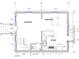 Detailed floor plan showing the layout of the living room, dining room, and kitchen at 301 Broad St # 1, Charleston, SC 29401