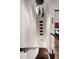 Stylish hallway with modern lighting, artwork, and access to the bedroom at 301 Broad St # 1, Charleston, SC 29401