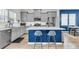 Modern kitchen featuring stainless steel appliances and an island with seating at 348 Spindlewood Way, Charleston, SC 29414