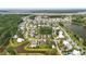 Wide aerial view of neighborhood nestled among mature trees, ponds and green spaces at 3739 Goodwater St, Mount Pleasant, SC 29466