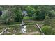 Aerial shot showcases the property's private docks and serene waterway access at 375 Seewee Cir, Mount Pleasant, SC 29464