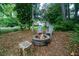 Inviting backyard fire pit area with Adirondack chairs, perfect for relaxing outdoors at 375 Seewee Cir, Mount Pleasant, SC 29464