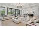 Open-concept living space with modern furnishings, hardwood floors, and access to kitchen at 3871 Sawyers Island Dr, Mount Pleasant, SC 29466