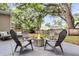 Outdoor fire pit with patio and string lights at 3873 Hanoverian Dr, Mount Pleasant, SC 29429