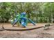 Community playground with colorful play structures, swings, and wood chip ground cover at 3873 Hanoverian Dr, Mount Pleasant, SC 29429