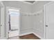 Bathroom entrance showing full tub-shower with a single sink at 404 Bowstring Dr, Huger, SC 29450