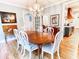 A dining room with chandelier leads to kitchen at 4150 Nature View Cir, Johns Island, SC 29455