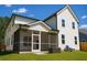 Cozy screened porch with outdoor seating overlooks the backyard of this bright, two-story home at 69 Red Bluff St, Summerville, SC 29483