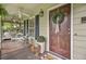 Cozy front porch with a porch swing, seating, and charming decor for relaxing outdoors at 109 Fort St, Summerville, SC 29485
