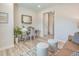 Home office setup with a desk, chair, and decorative mirror at 109 Indigo Cove Blvd, Summerville, SC 29486