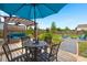 Backyard featuring covered patio area with outdoor seating, a dining table, fire pit, and lush landscaping at 1103 Cates Ct, Summerville, SC 29483