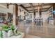 Open clubhouse area with high ceilings, exposed beams, and comfortable seating at 117 Harbor Trace Ln, Summerville, SC 29486