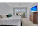 Spacious main bedroom with large windows and an entertainment center at 1182 Welcome Dr Dr, Mount Pleasant, SC 29464