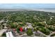 Aerial view showcasing the property's location and neighborhood surroundings with water in the background at 1240 Fairmont Ave # 22, Mount Pleasant, SC 29464