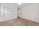 Bright bedroom features neutral carpet, closet, and a ceiling fan to keep the space cool and comfortable at 1240 Fairmont Ave # 22, Mount Pleasant, SC 29464