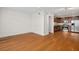 Spacious living room featuring hardwood floors, crown molding, and stainless steel appliances at 1240 Fairmont Ave # 22, Mount Pleasant, SC 29464