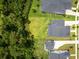 Aerial view of a home and its large backyard, positioned next to trees at 125 Integrity Ln, Charleston, SC 29492
