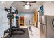 A spacious garage with a well-equipped home gym, providing a dedicated fitness area at 125 Integrity Ln, Charleston, SC 29492