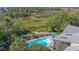 View from above of the backyard pool area with surrounding natural preserve at 1308 Divot Ct, Mount Pleasant, SC 29466