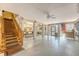 Spacious basement with wooden stairs, ample open area, and lots of natural light at 1308 Divot Ct, Mount Pleasant, SC 29466