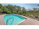 Private pool with beautiful landscaping offering a serene backyard retreat at 1308 Divot Ct, Mount Pleasant, SC 29466