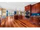 Gourmet kitchen with stainless steel appliances, gas range, and a breakfast nook at 1597 Rivertowne Country Club Dr, Mount Pleasant, SC 29466