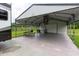 Spacious carport offering ample covered parking and additional space for storage or outdoor activities at 160 Syrr Run Rd, Saint George, SC 29477
