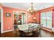 Stylish dining room adjacent to living area, great for entertaining guests at 160 Syrr Run Rd, Saint George, SC 29477
