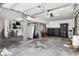Bright garage with organized storage, and parking space for vehicles or projects at 1635 Bull Creek Ln, Charleston, SC 29414