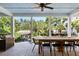 Covered patio featuring an outdoor dining table with gas burning fire feature at 1635 Bull Creek Ln, Charleston, SC 29414