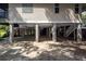 View of the foundation of the home showing support beams at 1648 Secessionville Rd, Charleston, SC 29412