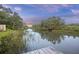 Picturesque waterfront view with lush vegetation, featuring a private dock and tranquil waterway at 1673 Mcclain St, Charleston, SC 29407