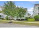 Charming home exterior with green lawn, shade trees, and manicured shrubbery at 1822 Grovehurst Dr, Charleston, SC 29414