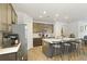 Bright kitchen with stainless steel appliances, large island with seating and plenty of counter space at 201-B Mcmakin Dr, Summerville, SC 29483
