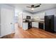 Efficient kitchen with modern appliances and sleek countertops at 2045 Rondo St # B, Charleston, SC 29414