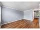 Bright, spacious living room with hardwood floors and fresh paint at 2045 Rondo St # B, Charleston, SC 29414