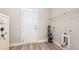 Utility room featuring connections for washer and dryer and a safe at 206 Almond Ct, Summerville, SC 29483