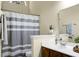 Bathroom with a shower-tub combination and vanity with modern decor at 2701 Four Winds Pl, Mount Pleasant, SC 29466