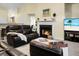 Cozy living room features a fireplace and comfortable seating at 2701 Four Winds Pl, Mount Pleasant, SC 29466