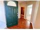 Inviting entryway with wood floors and views to bathroom and bedroom at 286 Westbrooke Rd, Summerville, SC 29486
