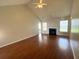 Open living area with fireplace and hardwood floors at 286 Westbrooke Rd, Summerville, SC 29486