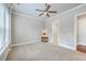 Bedroom with a ceiling fan and carpeted floors at 310 Marchman St, Summerville, SC 29486