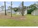 Spacious backyard with lush green lawn and mature trees, offering a private outdoor retreat at 3222 Pinewood Dr, Ladson, SC 29456
