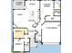 Detailed floor plan showcasing three bedrooms, two bathrooms, open kitchen, a two-car garage, and a Gathering room at 330 Trailmore Ln, Summerville, SC 29486