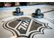 Close up on a black and grey air hockey table at 3707 Gambrill Ln, Mount Pleasant, SC 29466