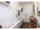 Mudroom with built-in bench, hooks, shelving, and decor at 4073 Blackmoor St, Mount Pleasant, SC 29466